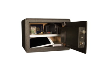 Image of Tracker Safe Steel Safe w/Biometric Lock, 10in, Black, S10-B2