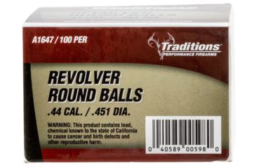 Image of Traditions A1647 Revolver 44 Black Powder 140 GR 100