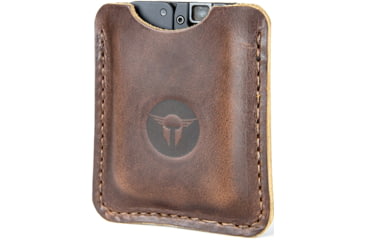 Image of Trailblazer Firearms Trailblazer Lifecard Leather Sleeve Dark Brown