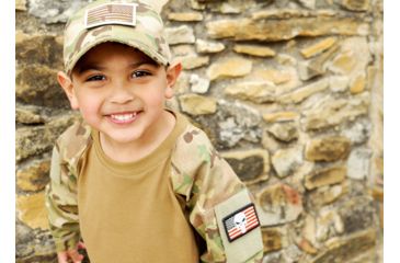 Image of Trooper Clothing Kids 6 Panel Tactical Cap, Multi Color Camo, Multi Color Camo, One Size 9401