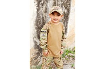 Image of Trooper Clothing Kids 6 Panel Tactical Cap, Multi Color Camo, Multi Color Camo, One Size 9401