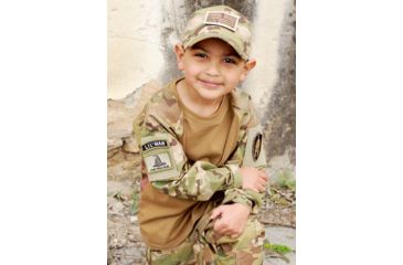 Image of Trooper Clothing Kids 6 Panel Tactical Cap, Multi Color Camo, Multi Color Camo, One Size 9401