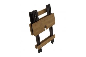Image of Travel Chair Side Kanpai Bamboo Table w/ Wine Glass Holder, Bamboo 2689KP