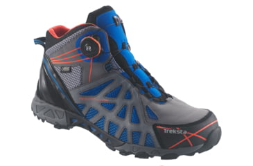 Image of Treksta ADT 203 Mid Boa GTX Hiking Boot - Men's-Blue/Orange-Medium-8 US