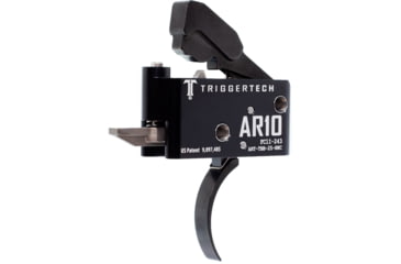 Image of Triggertech Adaptable Trigger, AR-10, Curved, Anodized, Black, ART-TBB-25-NNC
