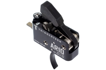 Image of Triggertech Adaptable Trigger, AR-10, Curved, Anodized, Black, ART-TBB-25-NNC