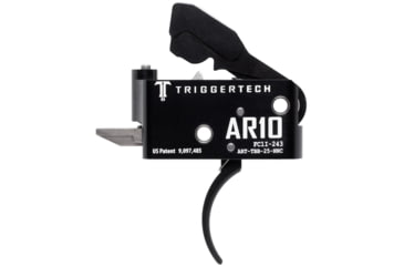 Image of Triggertech Adaptable Trigger, AR-10, Curved, Anodized, Black, ART-TBB-25-NNC