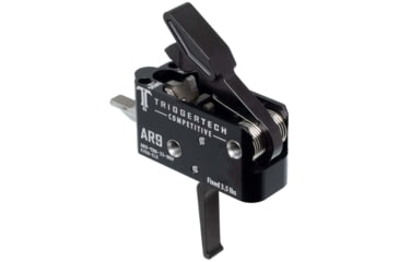 Image of Triggertech AR-9 Competitive Trigger, Flat, 3.5 lbs., Black, AR9-TBB-33-NNF