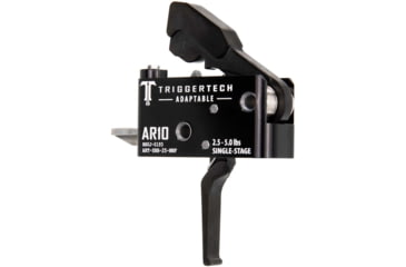 Image of Triggertech AR10 Single-Stage Adaptable Flat Trigger, 2.5-5lb Pull, Black, BLACK, AR10, ART-SBB-25-NNF