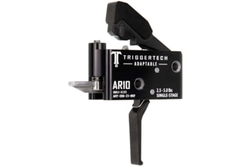 Image of Triggertech AR10 Single-Stage Adaptable Flat Trigger, 2.5-5lb Pull, Black, BLACK, AR10, ART-SBB-25-NNF