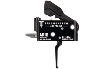 Image of Triggertech AR10 Single-Stage Adaptable Flat Trigger, 2.5-5lb Pull, Black, BLACK, AR10, ART-SBB-25-NNF