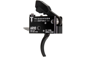 Image of Triggertech AR10 Single-Stage Adaptable Pro Curved Trigger, 2.5-5lb Pull, Black, BLACK, AR10, ART-SBB-25-NNP