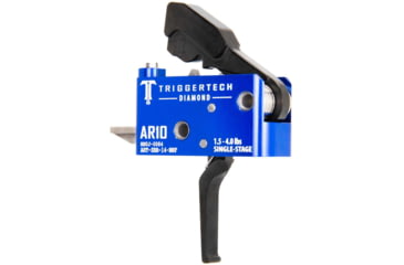 Image of Triggertech AR10 Single-Stage Diamond Flat Trigger, 1.5-4lb Pull, Admiral Blue, Admiral Blue, AR10, ART-SAB-14-NNF