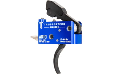 Image of Triggertech AR10 Single-Stage Diamond Pro Curved Trigger, 1.5-4lb Pull, Admiral Blue, Admiral Blue, AR10, ART-SAB-14-NNP