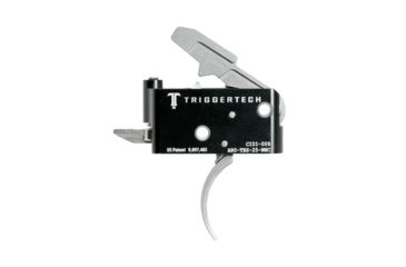 Image of Triggertech AR15 Adaptable Curved Trigger, Stainless AR0-TBS-25-NNC