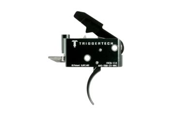 Image of Triggertech AR15 Black Adaptable Curved Trigger, PVD Black AR0-TBB-25-NNC