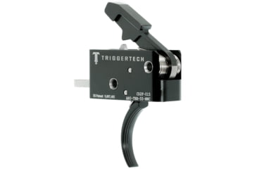 Image of Triggertech AR15 Black Combat Curved Trigger, PVD Black, AR0-TBB-55-NNC
