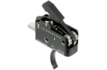 Image of Triggertech AR15 Black Combat Curved Trigger, PVD Black, AR0-TBB-55-NNC