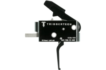 Image of Triggertech AR15 Black Combat Flat Trigger, PVD Black, AR0-TBB-55-NNF