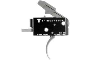 Image of Triggertech AR15 Combat Curved Trigger, Stainless, AR0-TBS-55-NNC