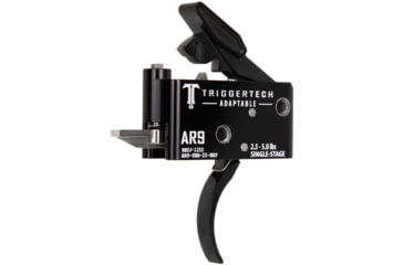 Image of Triggertech AR9 Single-Stage Adaptable Pro Curved Trigger, 2.5-5lb Pull, Black, BLACK, AR9, AR9-SBB-25-NNP