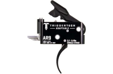 Image of Triggertech AR9 Single-Stage Adaptable Pro Curved Trigger, 2.5-5lb Pull, Black, BLACK, AR9, AR9-SBB-25-NNP