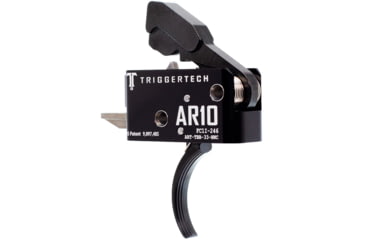 Image of Triggertech Competitive Trigger, AR-10, Curved, Fixed, 3.5lb Pull, Anodized, Black, ART-TBB-33-NNC