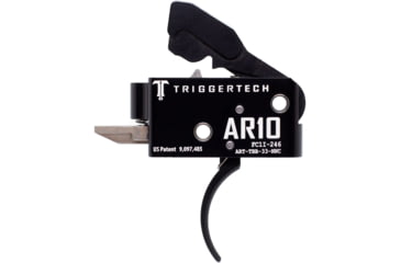 Image of Triggertech Competitive Trigger, AR-10, Curved, Fixed, 3.5lb Pull, Anodized, Black, ART-TBB-33-NNC