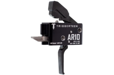 Image of Triggertech Competitive Trigger, AR-10, Flat, Fixed, 3.5lb Pull, Anodized, Black, ART-TBB-33-NNF