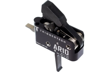 Image of Triggertech Competitive Trigger, AR-10, Flat, Fixed, 3.5lb Pull, Anodized, Black, ART-TBB-33-NNF