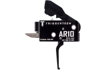 Image of Triggertech Competitive Trigger, AR-10, Flat, Fixed, 3.5lb Pull, Anodized, Black, ART-TBB-33-NNF