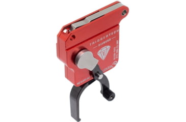 Image of Triggertech Diamond Bottom Safety Trigger, Remington 700, 1.5-4 lb Pull, Ambidextrous, Flat, Anodized, Black, R70-SRB-02-BNF