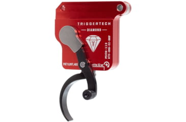 Image of Triggertech Diamond Bottom Safety Trigger, Remington 700, 1.5-4 lb Pull, Ambidextrous, Pro Curved, Anodized, Black, R70-SRB-02-BNP
