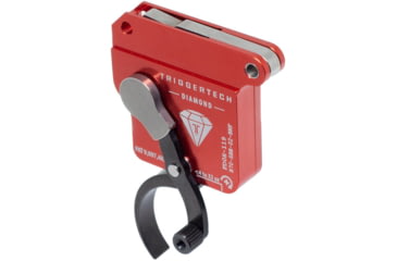 Image of Triggertech Diamond Bottom Safety Trigger, Remington 700, 1.5-4 lb Pull, Ambidextrous, Pro Curved, Anodized, Black, R70-SRB-02-BNP