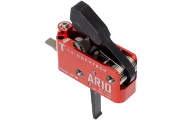 Image of Triggertech Diamond Trigger, AR-10, 1.5-4 lb Pull, Tactical Flat, Anodized, Black, ART-TRB-14-NNF