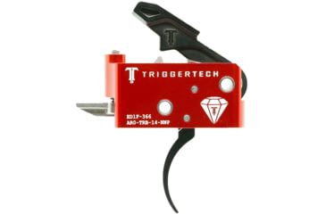 Image of Triggertech Diamond Trigger, AR-15, Pro-Curved, 1.5 - 4 lbs, PVD Black, AR0-TRB-14-NNP