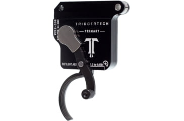 Image of Triggertech Primary Bottom Safety Trigger, Remington 700, 1.5-4 lb Pull, Ambidextrous, Curved, Anodized, Black, R70-SBB-14-BNC