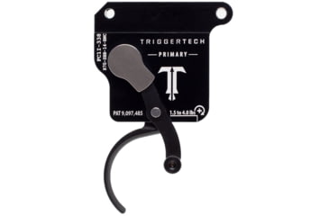 Image of Triggertech Primary Bottom Safety Trigger, Remington 700, 1.5-4 lb Pull, Ambidextrous, Curved, Anodized, Black, R70-SBB-14-BNC