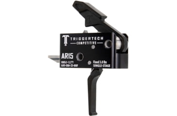 Image of Triggertech Single-Stage Competitive Flat Trigger, Black/Black, AR0-SBB-33-NNF