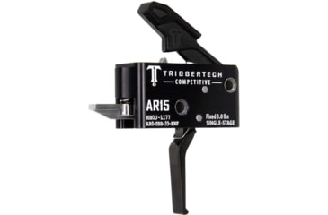 Image of Triggertech Single-Stage Competitive Flat Trigger, Black/Black, AR0-SBB-33-NNF