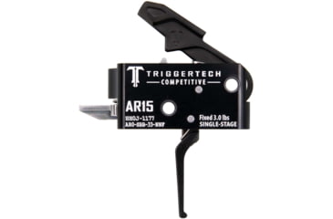 Image of Triggertech Single-Stage Competitive Flat Trigger, Black/Black, AR0-SBB-33-NNF