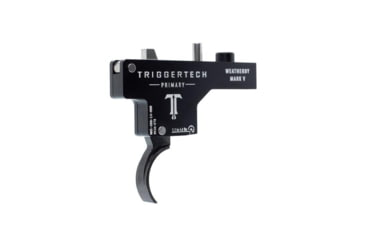 Image of Triggertech Weatherby Mark V Primary Curved Trigger, 1.5 - 4 lb, Black, WM5-SBB-14-NBW