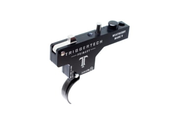 Image of Triggertech Weatherby Mark V Primary Curved Trigger, 1.5 - 4 lb, Black, WM5-SBB-14-NBW