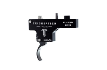 Image of Triggertech Weatherby Mark V Special Curved Trigger, 1 - 3.5 lb, Black, WM5-SBB-13-NBW