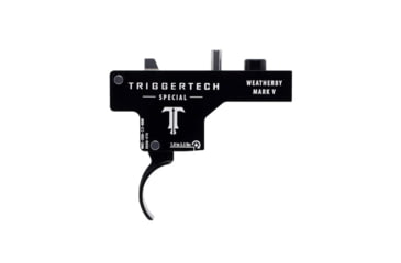 Image of Triggertech Weatherby Mark V Special Curved Trigger, 1 - 3.5 lb, Black, WM5-SBB-13-NBW