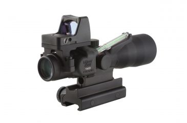 Image of Trijicon ACOG 3x30 Rifle Scope with Dual Illuminated Green Horseshoe Reticle and 4 MOA RMR Sight