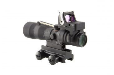 Image of Trijicon ACOG 3x30 Scope, Dual Illuminated Amber Chevron.223 Ballistic Reticle, 9.0 MOA RMR Sight &amp; TA60 Mount TA33-8-RM05