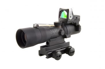 Image of Trijicon ACOG 3x30 Scope, Dual Illuminated Amber Chevron.223 Ballistic Reticle, 9.0 MOA RMR Sight &amp; TA60 Mount TA33-8-RM05