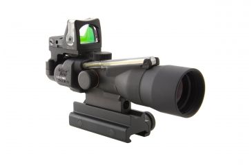 Image of Trijicon ACOG 3x30 Scope, Dual Illuminated Amber Chevron.223 Ballistic Reticle, 9.0 MOA RMR Sight &amp; TA60 Mount TA33-8-RM05