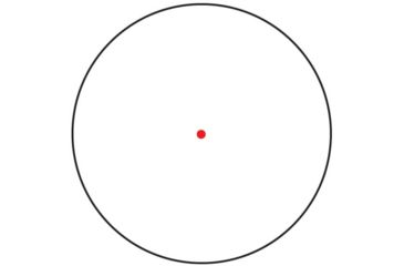 Image of Trijicon 1x25 MRO 2.0 MOA Adj Red Dot Sight with Trijicon MRO Low and 1/3 Co-witness Mounts, Black, 2200011